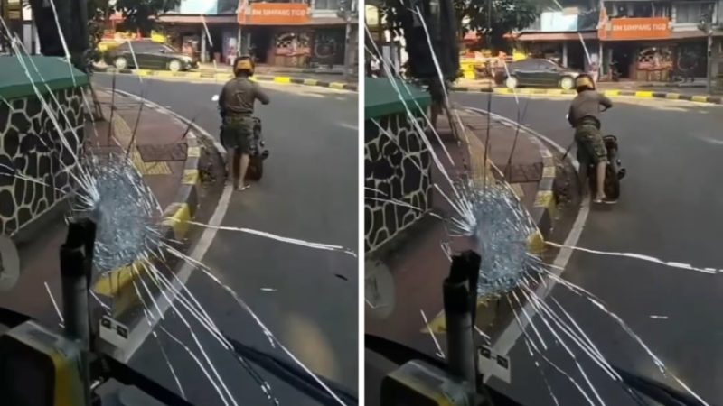 Viral! Penangkapan Pria Lempar Kaca Bus Transjakarta di Jaksel: Tindakan Tegas Pihak Berwenang