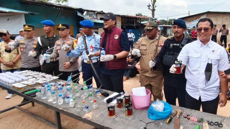 Polda Kepri Razia Kampung Aceh Batam, 88 Orang Tertangkap Positif Narkoba