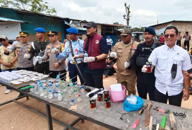 Polda Kepri Razia Kampung Aceh Batam, 88 Orang Tertangkap Positif Narkoba